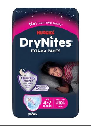 Подгузники-трусики для девочек huggies frozen drynites (17-30 ...