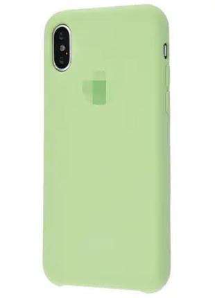 Силиконовый чехол для iPhone X/XS Green
