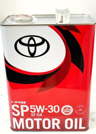Моторное масло Toyota 5W-30 SP/GF-6A (Тойота 5в30) Оригинал 08...