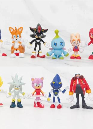 Мини фигурки "Sonic Tails" 12 героев из мультфильма