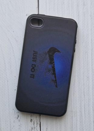 Чехол Apple iPhone 4 / iPhone 4S для телефона силиконовый Черный