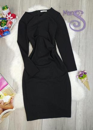 Жіноча чорна сукня футляр natali bolgar з довгим рукавом розмі...