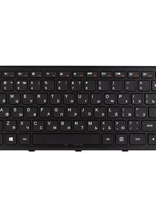 Клавиатура для ноутбука LENOVO G400S черная, черный фрейм