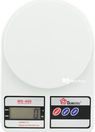 Электронные кухонные весы Domotec MS-400 с дисплеем на 10 кг +...