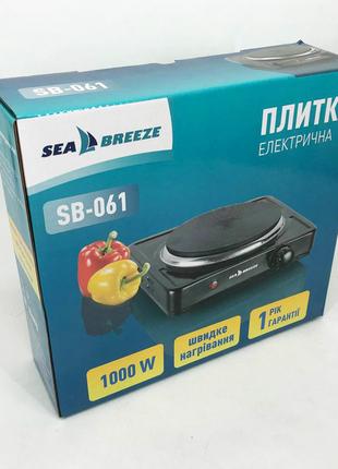 Настольная плита электрическая Sea Breeze SB-061, переносная к...