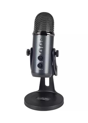 Микрофон Manchez W-900 (USB) со стойкой Black (Уценка)