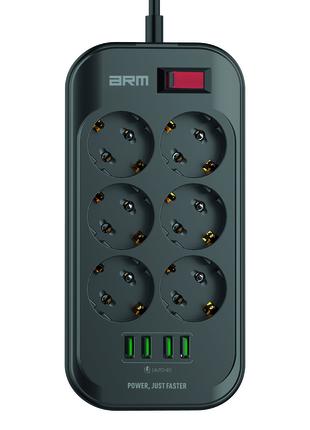 Сетевой фильтр-удлинитель ArmorStandart A-PS64 2m Black (ARM70...