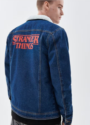 Джинсова куртка на хутрі stranger things