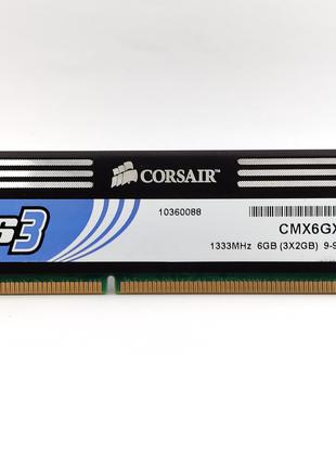 Оперативна пам'ять Corsair XMS3 DDR3 2Gb 1333MHz PC3-10600 (CM...