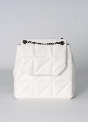 Жіночий рюкзак білий рюкзак сумка рюкзак трансформер рюкзачок