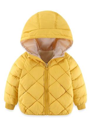 Детская утеплення куртка для мальчика желтого цвета. демисезон...
