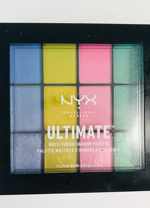 Палетка теней 12 цветов NYX Professional Makeup Ultimate Shado...