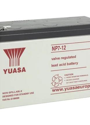 Аккумулятор Yuasa 7-12L 12V 7Ah (NP7-12)