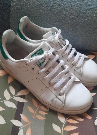 Мужские кроссовки adidas stan w. smith 
with green базовые кож...