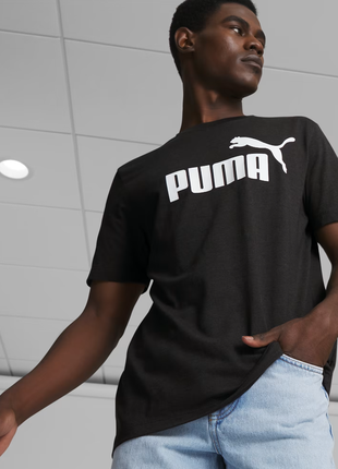 Чоловіча футболка puma essentials men's heather tee нова оригі...