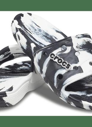 Crocs classic marbled slide original сша м9 42-43 (26 см) шлеп...