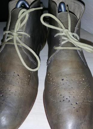 Кожаные ботинки весна-осень бренда vero cuoio размер 41 (27,5 см)