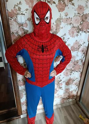 Карнавальный костюм человек паук аниматор косплей s, m до 180 см