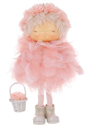 Декоративная кукла 24*17*35.5см, цвет - персиково-розовый