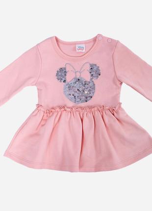 Платье «Minnie Mouse, 6-9 мес, 68-74 см, розовый». Производите...