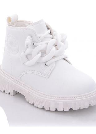 Демисезонные ботинки для девочек Канарейка F2393-6/28 Белый 28...