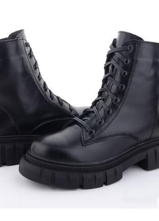 Демісезонні черевики жіночі Ailinda A78625/40 Чорні 40 розмір