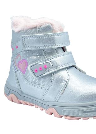 Зимові черевики для дівчаток APAWWA GD46464S/21 Сірі 21 розмір