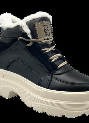 Зимние ботинки для девочек Alex Benz n7-0606/35 Черный 35 размер