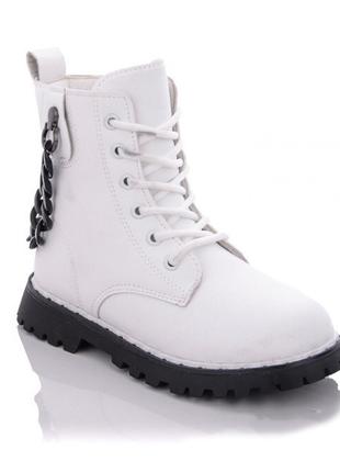 Демисезонные ботинки для девочек Канарейка E3441-4/31 Белый 31...