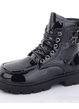 Зимние ботинки для девочек Леопард G8072-1/34 Черный 34 размер