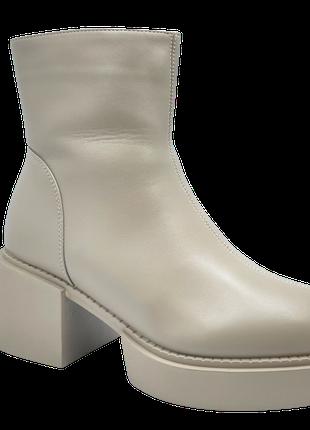 Зимние ботинки женские Алена Q14084/39 Бежевый 39 размер