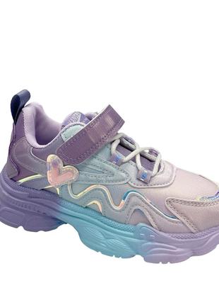 Кросівки для дівчаток Clibee LC9511/34 Фіолетові 34 розмір