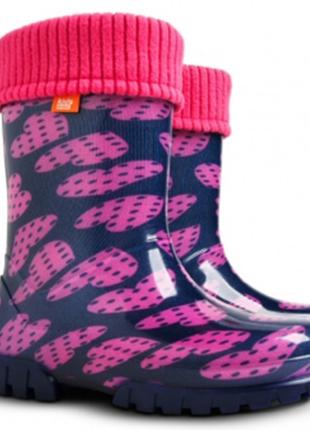 Гумові чоботи для дівчаток Demar V003838/24 Фіолетові 24 розмір
