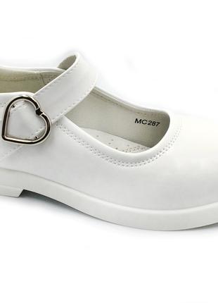 Туфлі для дівчаток APAWWA MC286/26 Білі 26 розмір