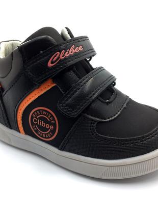 Демисезонные ботинки для мальчиков Clibee P5588/25 Черный 25 р...