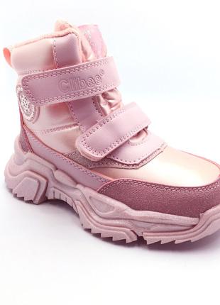 Зимові черевики для дівчаток Clibee H306P/27 Рожеві 27 розмір