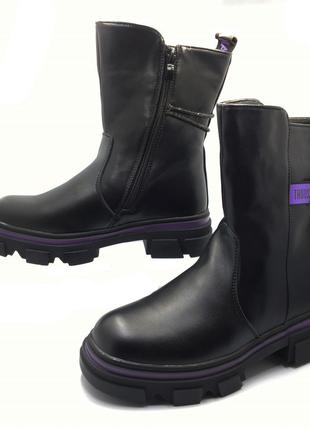 Зимові черевики для дівчаток Clibee A15445/34 Чорні 34 розмір