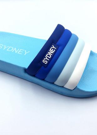 Шльопки для дівчаток Sydney 649-56Gs/32 Блакитні 32 розмір