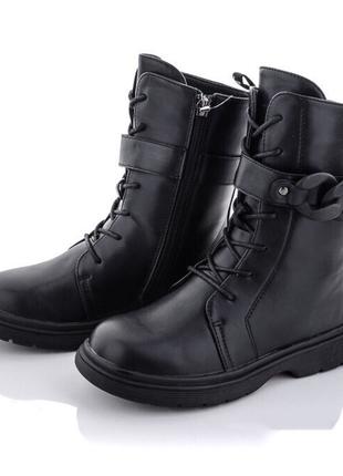 Демисезонные ботинки для девочек PALIAMENT A8511-1/35 Черный 3...