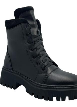 Зимові черевики жіночі JORDAN 6106M/34 Чорні 34 розмір