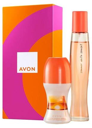 Summer White Sunset Набор для Неё в подарочной коробке Avon Са...