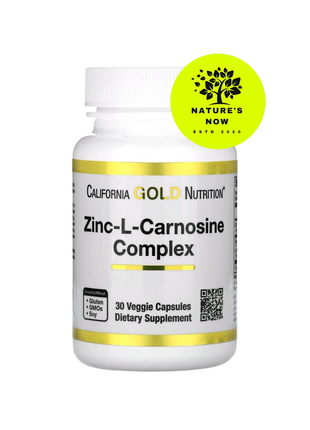 Цинк-l-карнозин - 30 капсул / california gold nutrition, сша