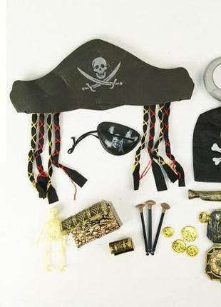 Детский игровой набор пирата zp2626 с крюком и шляпой
