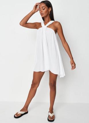 Белое пляжное платье missguided, s/m/l