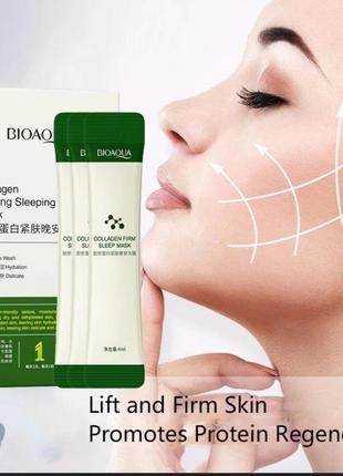 Bioaqua collagen firming good nigth mask нічна маска з колагеном
