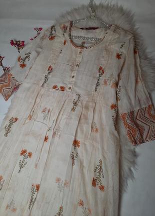 Новое платье в этно стиле zara sayonee хлопок