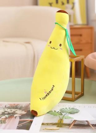 Мягкая плюшевая игрушка Банан 40см