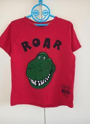 Фірмова якісна червона футболка з динозавром історія іграшок d...