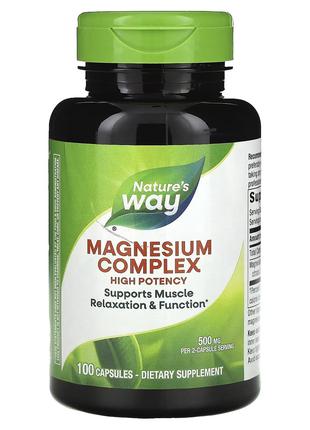 Магній Цитрат, Magnesium Complex, Nature's Way, 100 капсул