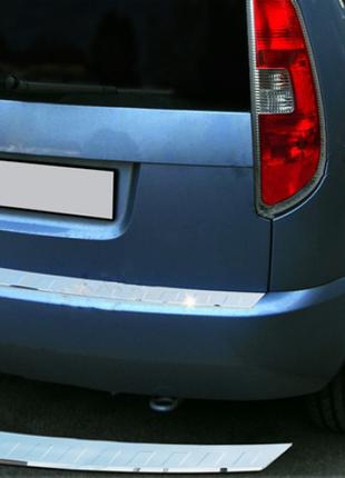 Накладка на задний бампер OmsaLine (нерж) Матовая для Renault ...